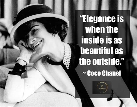 Some Quotes from Coco Chanel .